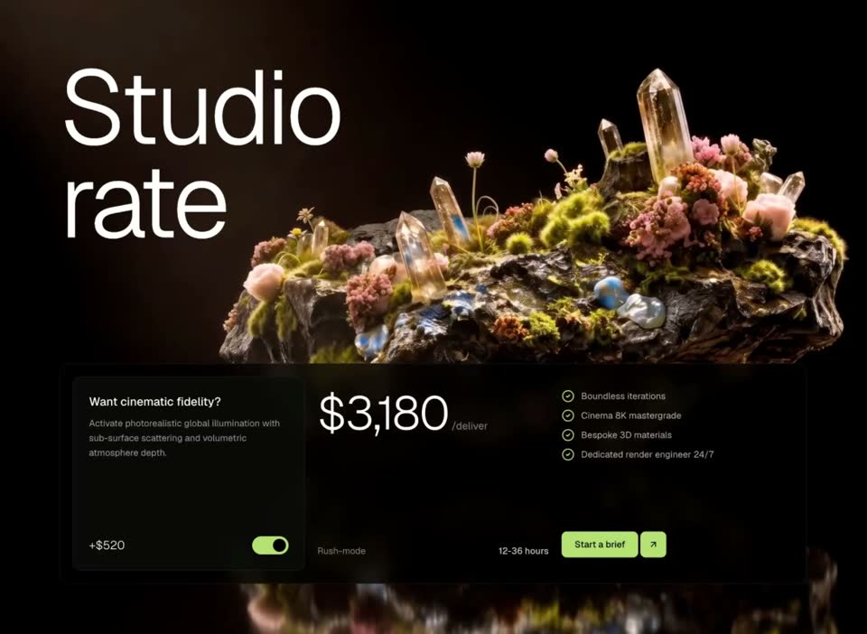 3D Studio Pricing preview