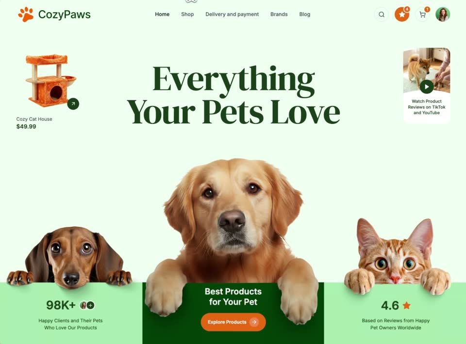 CozyPaws preview